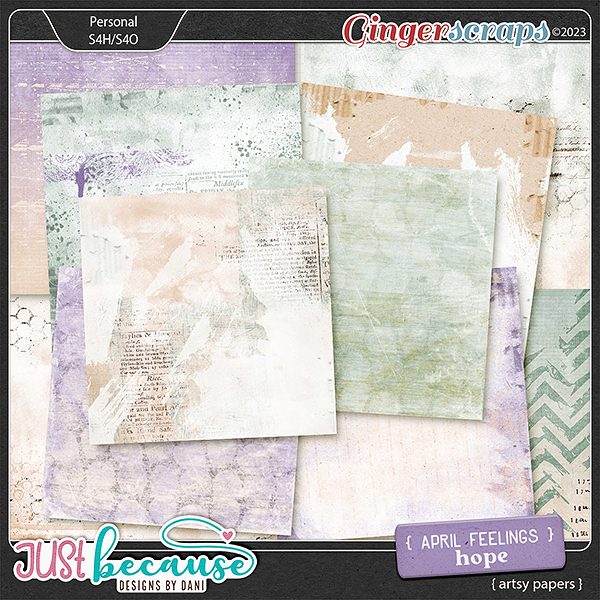 April Feelings: Hope Artsy Papers by JB Studio