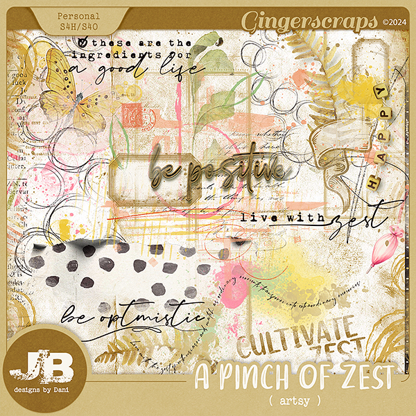 A Pinch Of Zest Artsy by JB Studio