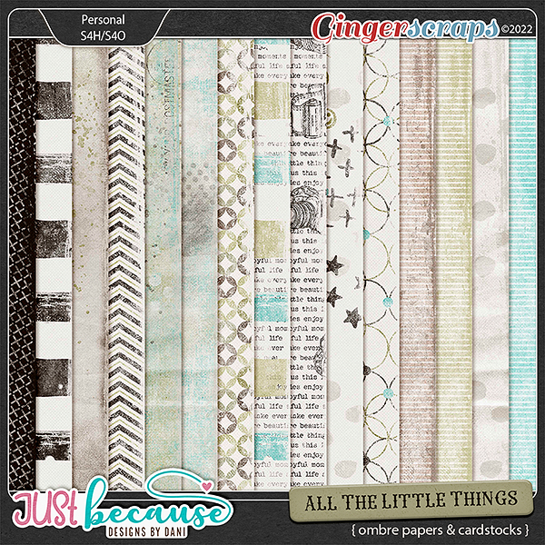 All The Little Things Papers by JB Studio