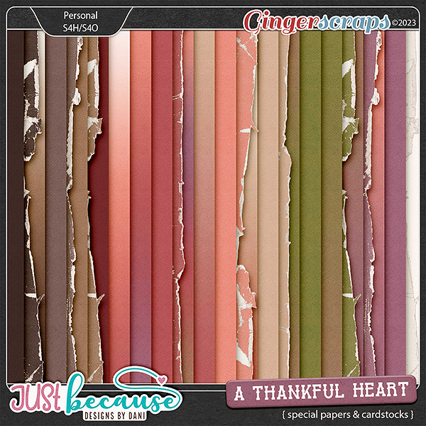 A Thankful Heart Special Papers & Cardstocks by JB Studio