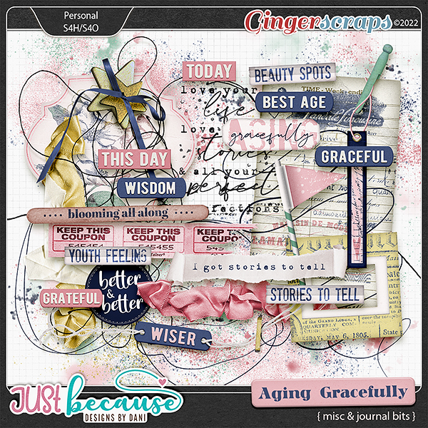 Aging Gracefully Misc & Journal Bits by JB Studio