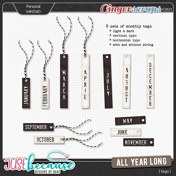 All Year Long {Tags} by JB Studio