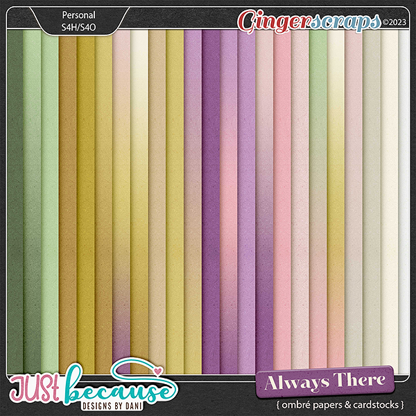 Always There Ombré Papers & Cardstocks by JB Studio