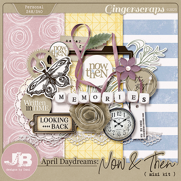 April Daydreams: Now & Then Mini Kit by JB Studio