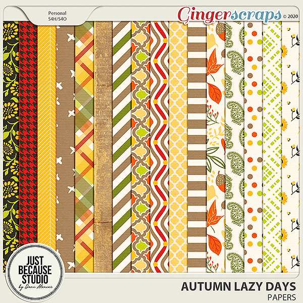 Autumn Lazy Days Papers by JB Studio