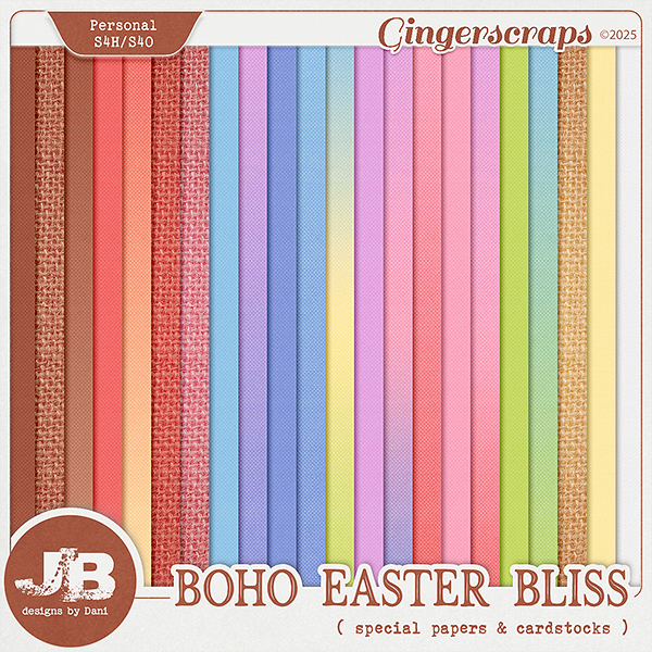 Boho Easter Bliss Special Papers & Cardstocks by JB Studio
