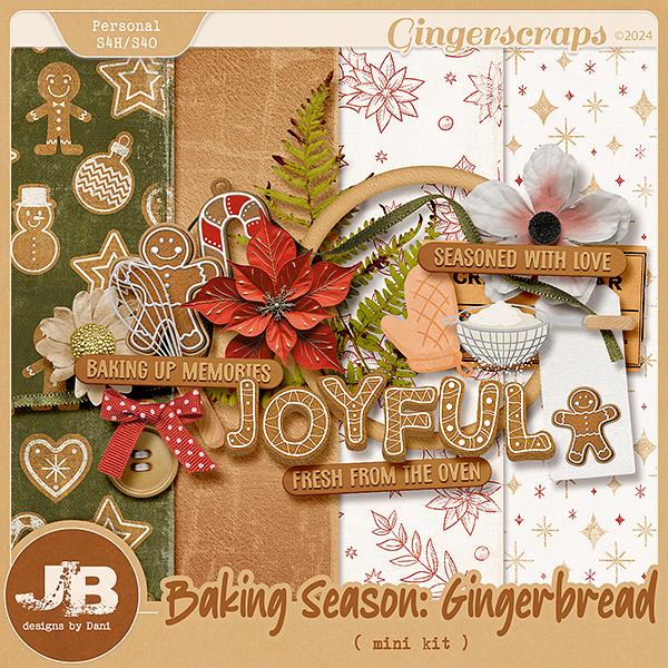 Baking Season: Gingerbread Mini Kit by JB Studio