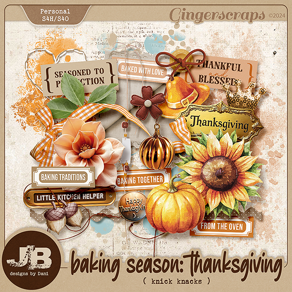 Baking Season: Thanksgiving Knick Knacks by JB Studio