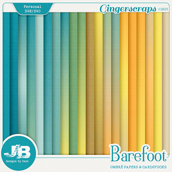 Barefoot Ombré Papers & Cardstocks by JB Studio