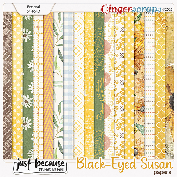 Black-Eyed Susan Papers by Just Because Studio