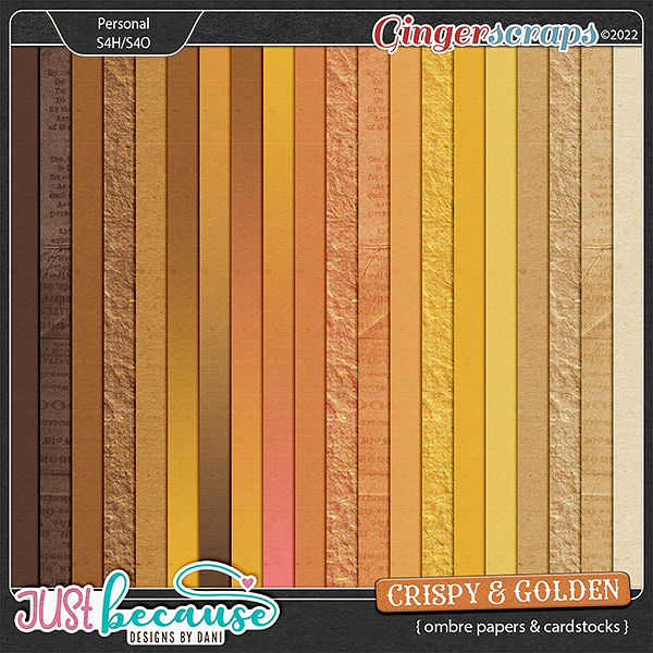 Crispy & Golden Ombre Papers & Cardstocks by JB Studio
