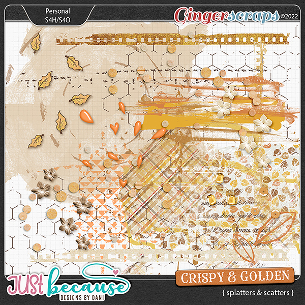 Crispy & Golden Splatters & Scatters by JB Studio