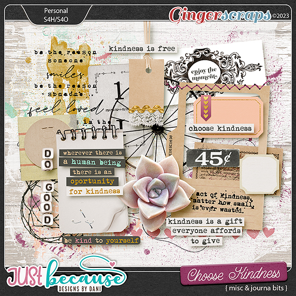 Choose Kindness Misc & Journal Bits by JB Studio