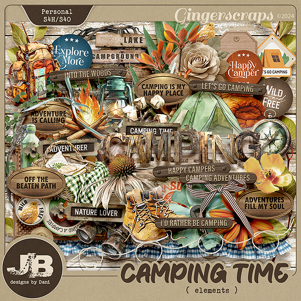 Camping Time Elements by JB Studio