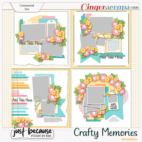 {CU} Crafty Memories 1 Templates by JB Studio