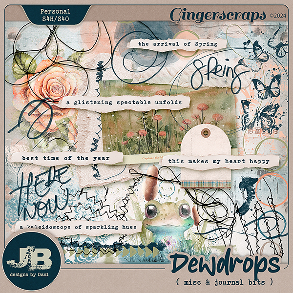 Dewdrops Misc & Journal Bits by JB Studio