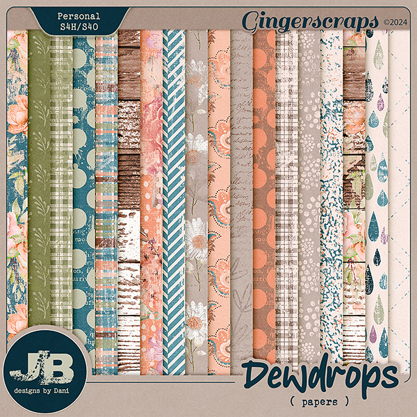 Dewdrops Papers by JB Studio