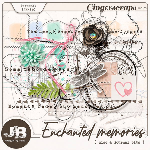 Enchanted Memories Misc & Journal Bits by JB Studio