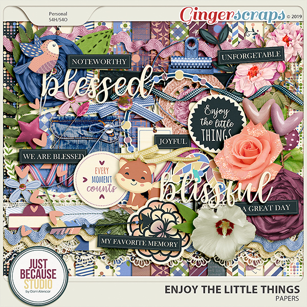 Enjoy The Little Things Page Kit by JB Studio