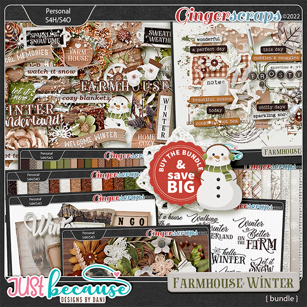 Farmhouse Winter Bundle by JB Studio