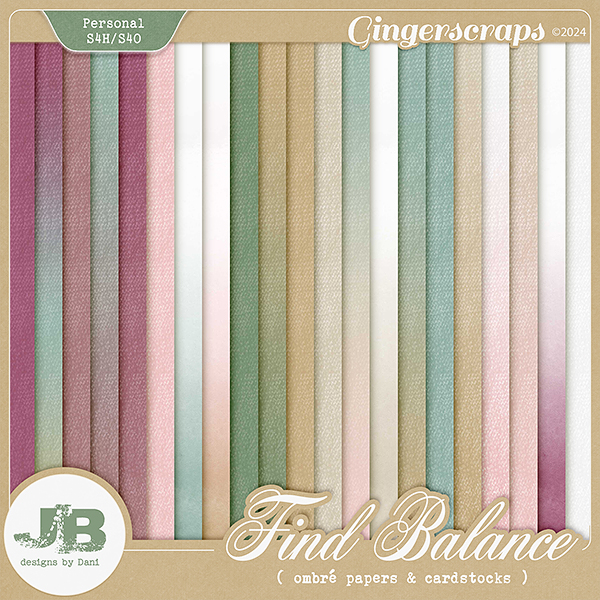 Find Balance Ombré Papers & Cardstocks by JB Studio