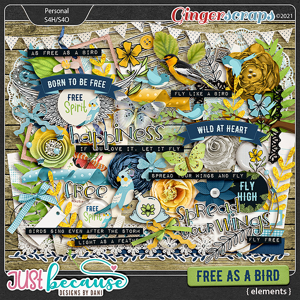 Free As A Bird Elements by JB Studio