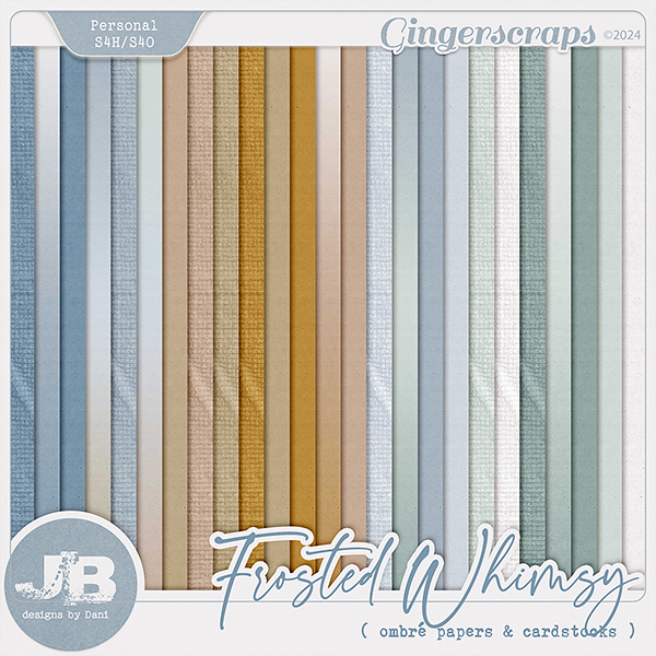 Frosted Whimsy Ombré Papers & Cardstocks by JB Studio