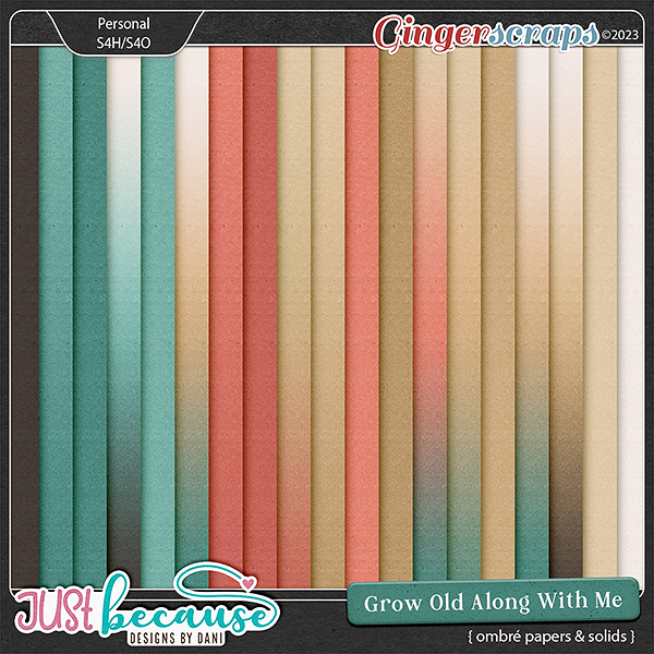 Grow Old Along With Me Ombré Papers & Cardstocks by JB Studio