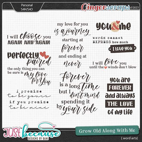 Grow Old Along With Me Word arts by JB Studio