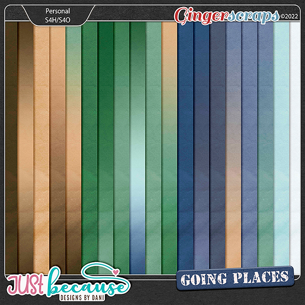 Going Places Ombre Papers & Cardstocks by JB Studio