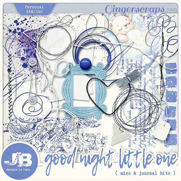 Good Night Little One Misc & Journal Bits by JB Studio