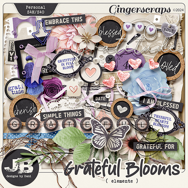 Grateful Blooms Elements by JB Studio