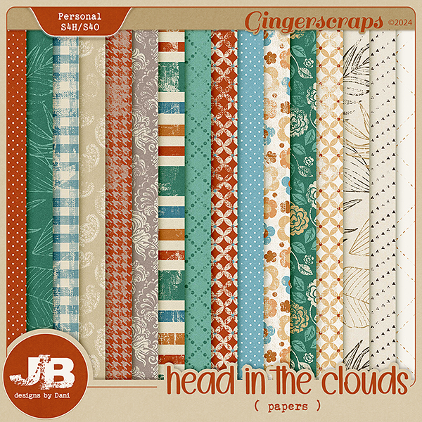Head In The Clouds Papers by JB Studio