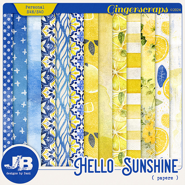 Hello Sunshine Papers by JB Studio