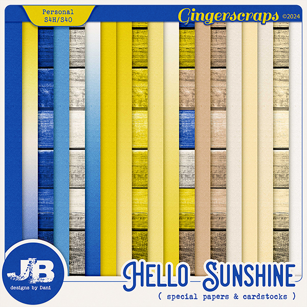 Hello Sunshine Special Papers & Cardstocks by JB Studio