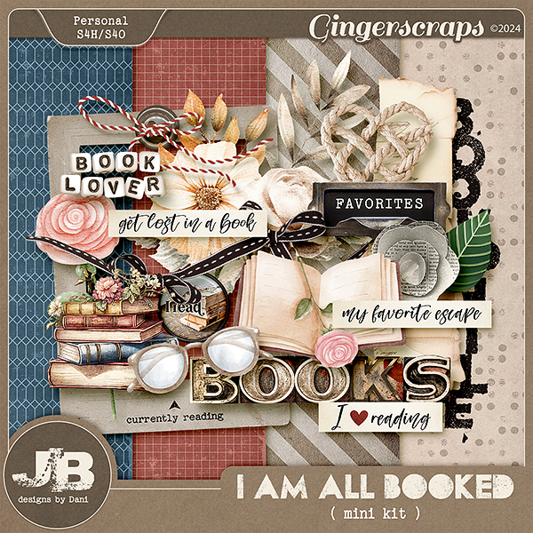 I Am All Booked Mini Kit by JB Studio