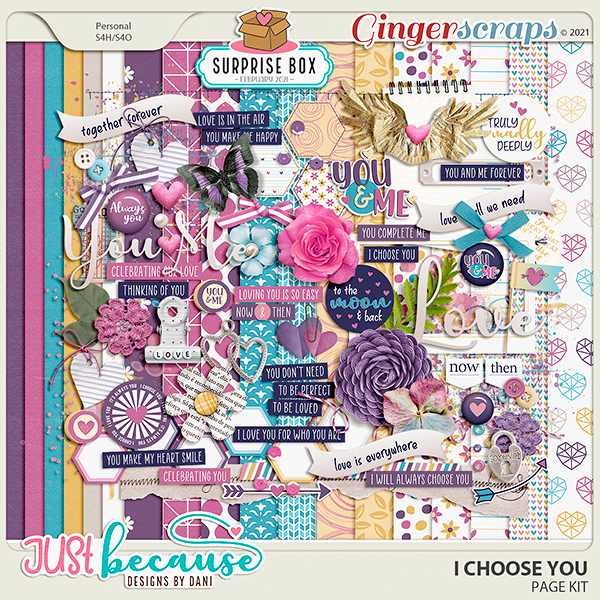 I Choose You Page Kit by JB Studio