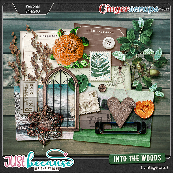 Into The Woods Vintage Bits by JB Studio
