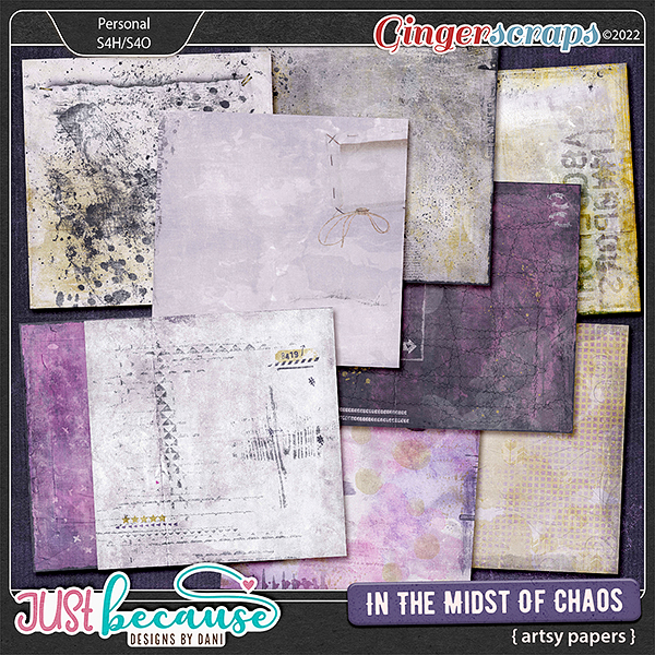 In The Midst Of Chaos Artsy Papers by JB Studio