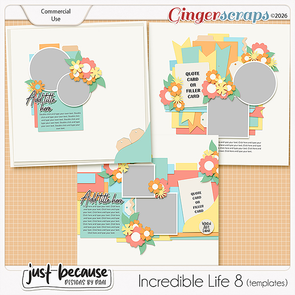 {CU} Incredible Life 8 Templates By JB Studio