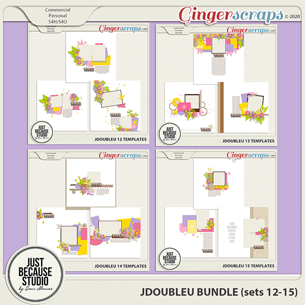 JDoubleU Templates Bundle (sets 12-15) by JB Studio