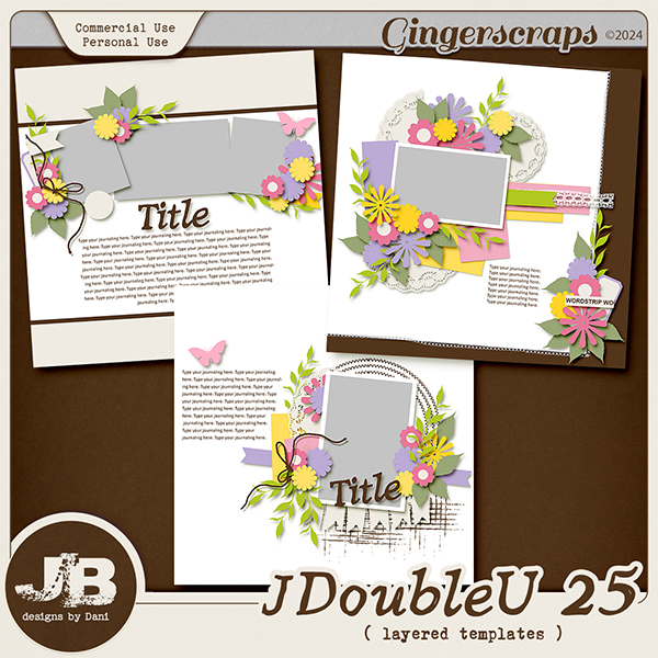 {CU} JDoubleU 25 Templates by JB Studio