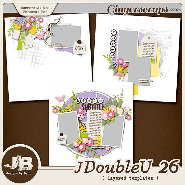 {CU} JDoubleU 26 Templates by JB Studio