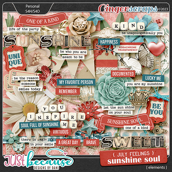 July Feelings: Sunshine Soul Elements by JB Studio