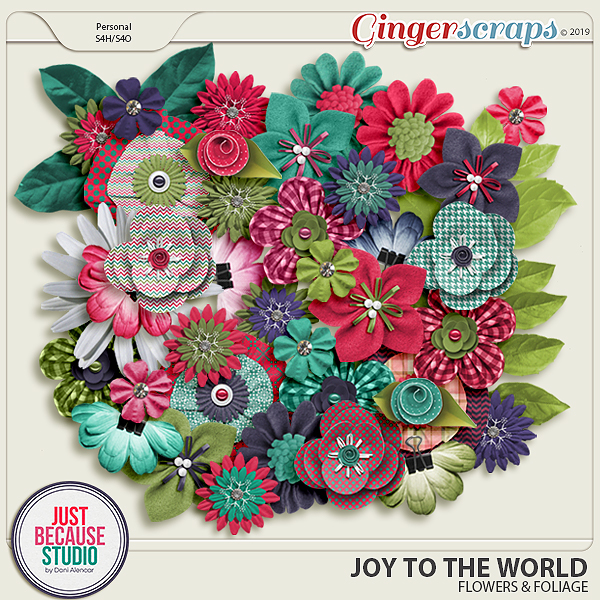 Joy To The World Flowers by JB Studio