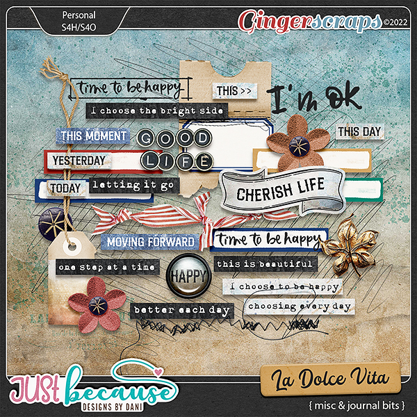 La Dolce Vita Misc & Journal Bits by JB Studio