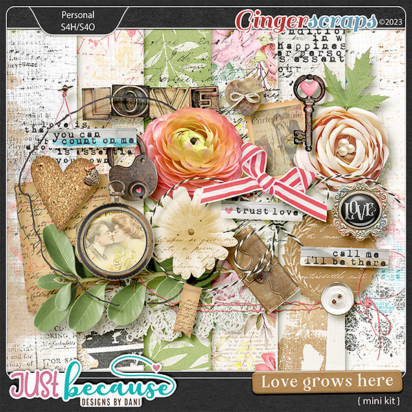 Love Grows Here Mini Kit by JB Studio