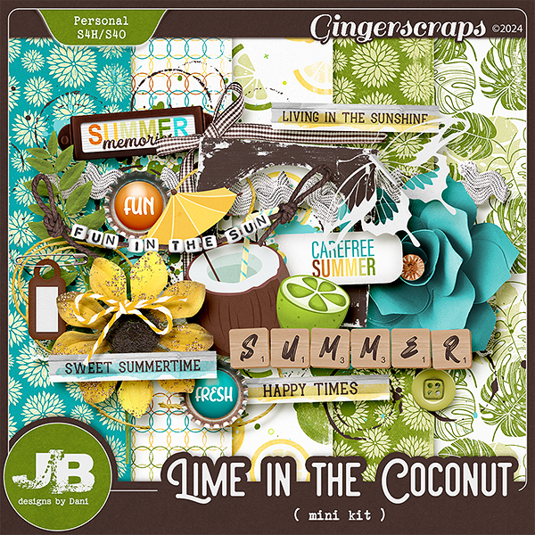 Lime In The Coconut Mini Kit by JB Studio
