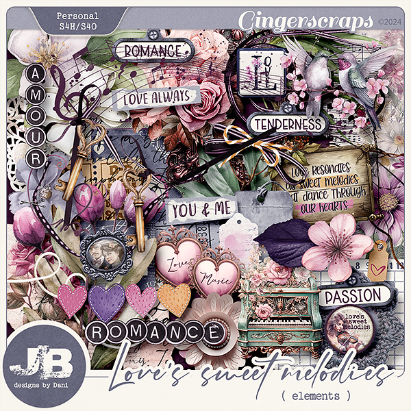 Love's Sweet Melodies Elements by JB Studio