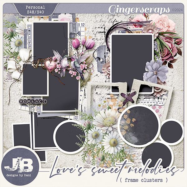 Love's Sweet Melodies Frame Clusters by JB Studio